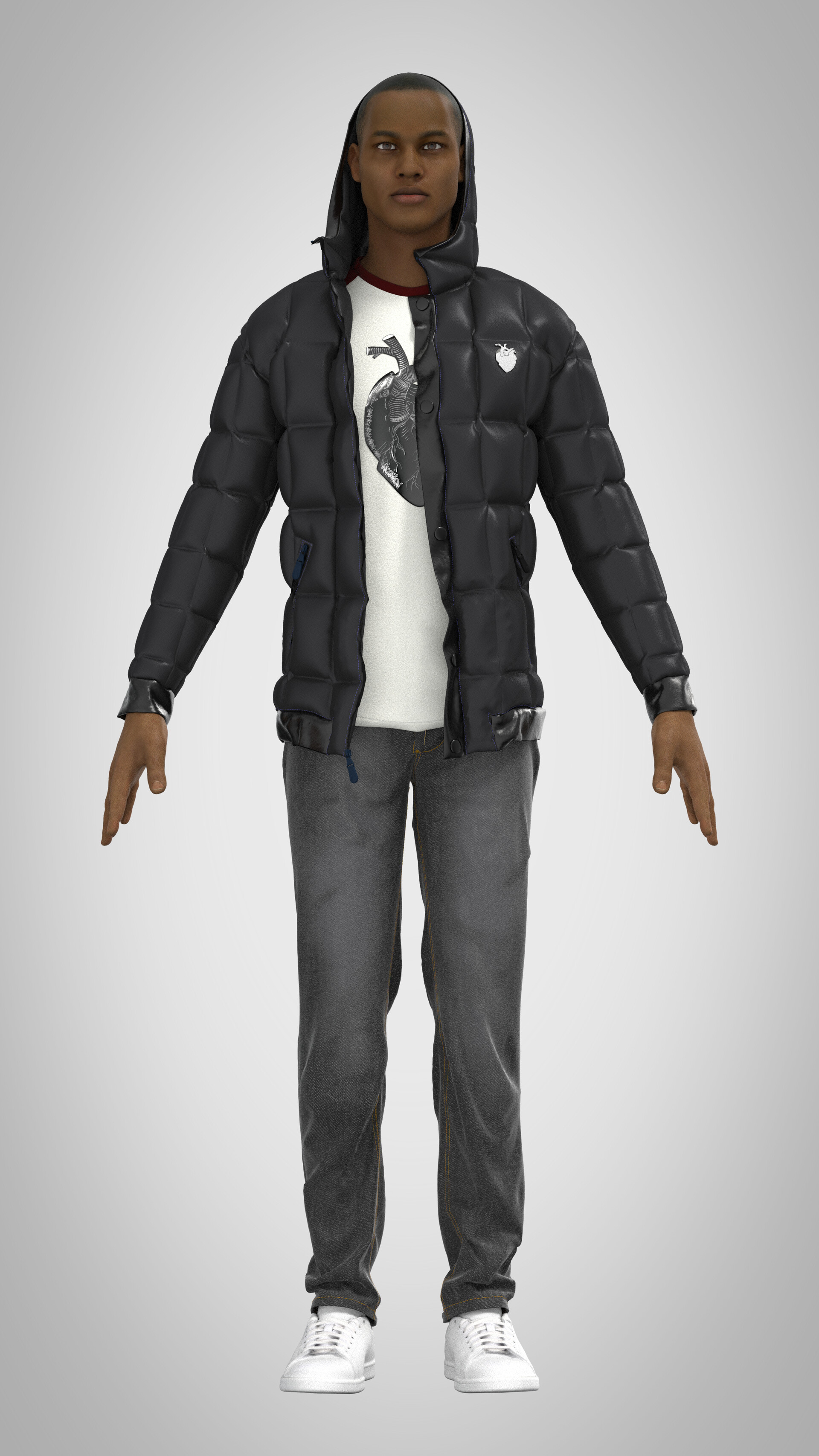 Jessica - Puffer Jackets Virtual Fashion 3D