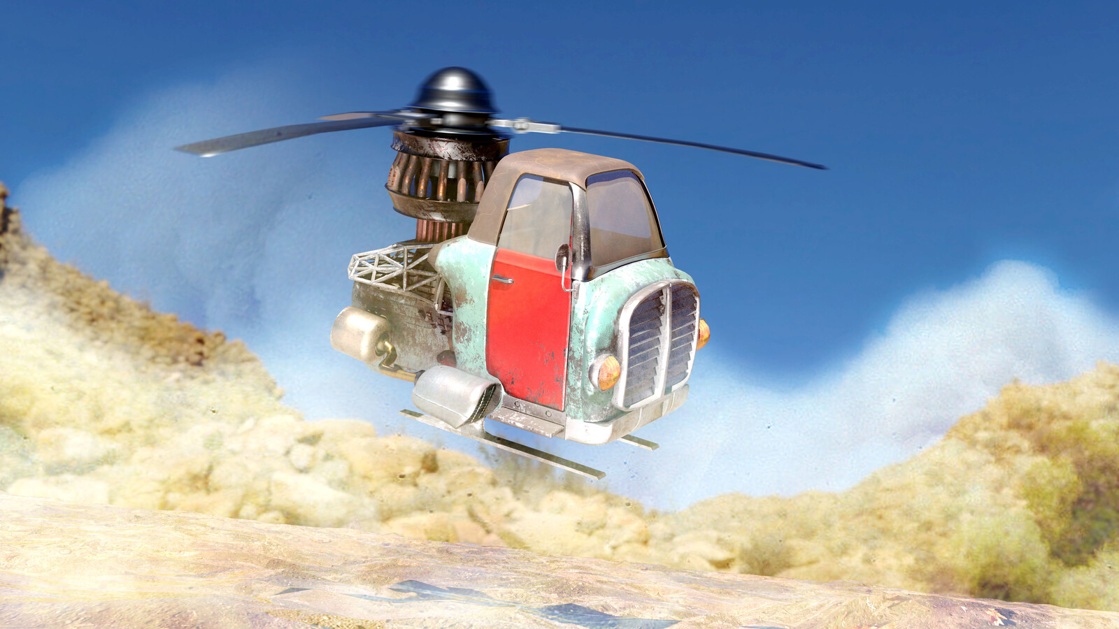 The Quadrachnid Junkcopter