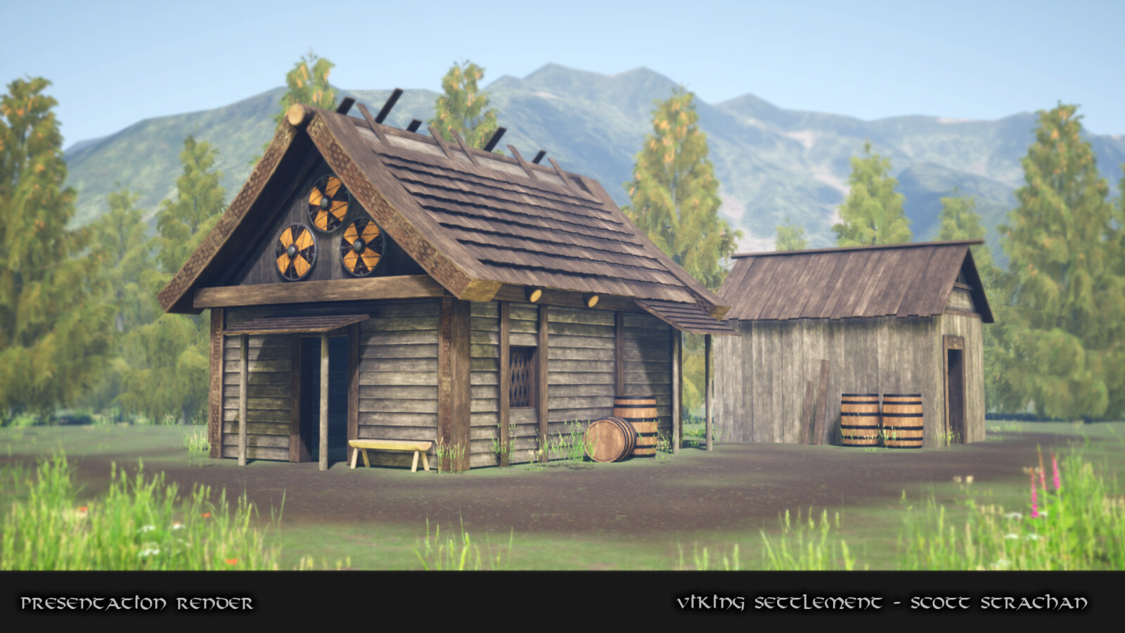 Real-time Viking Settlement UE4