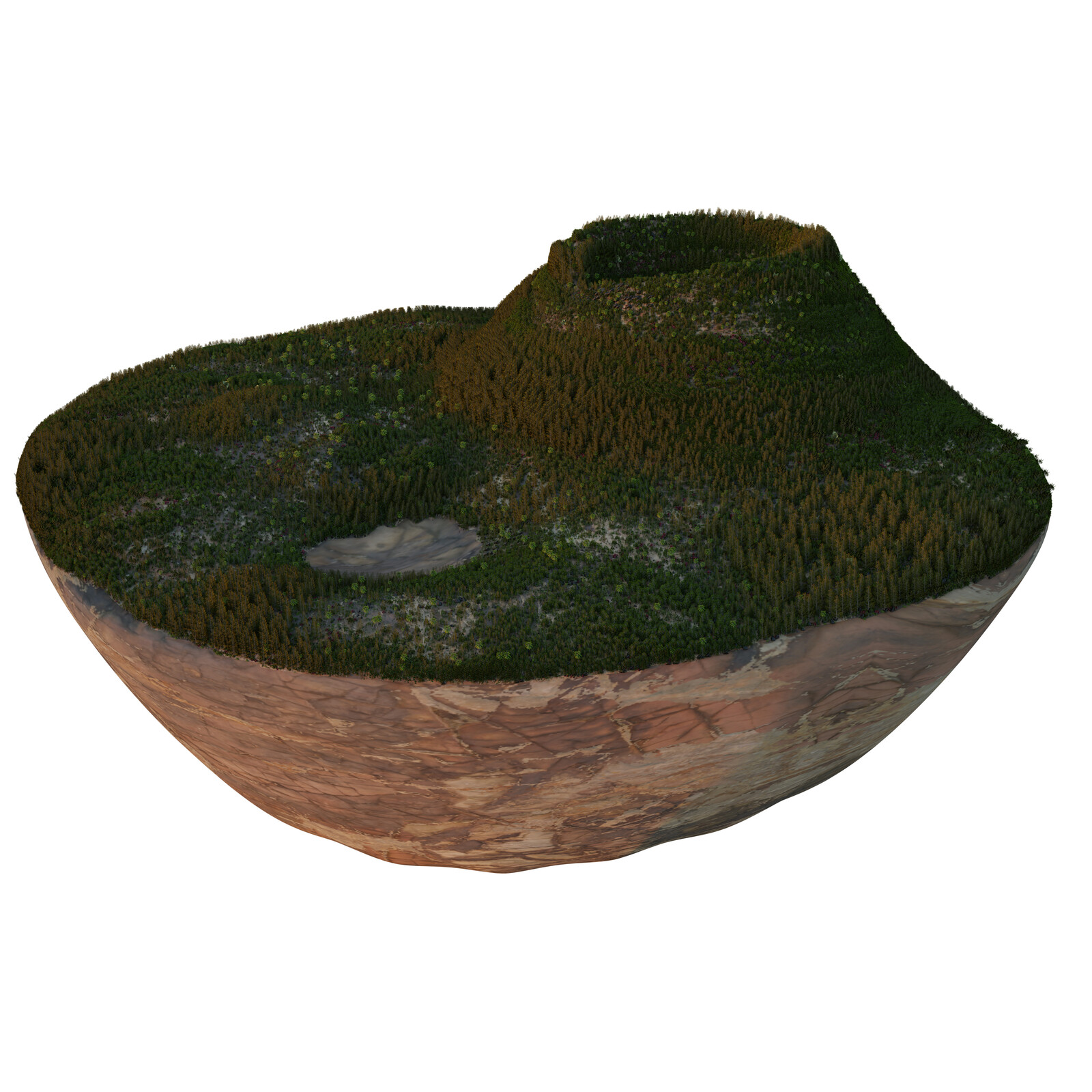 Volcano Island - Made with Blender and Sequoia 1.49