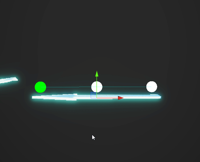 This Arrow  was created with easy to adjust screen space handles in Unity to have artists quickly make 3D UI arrows to indicate user desired motion when placing or moving objects in the scene.