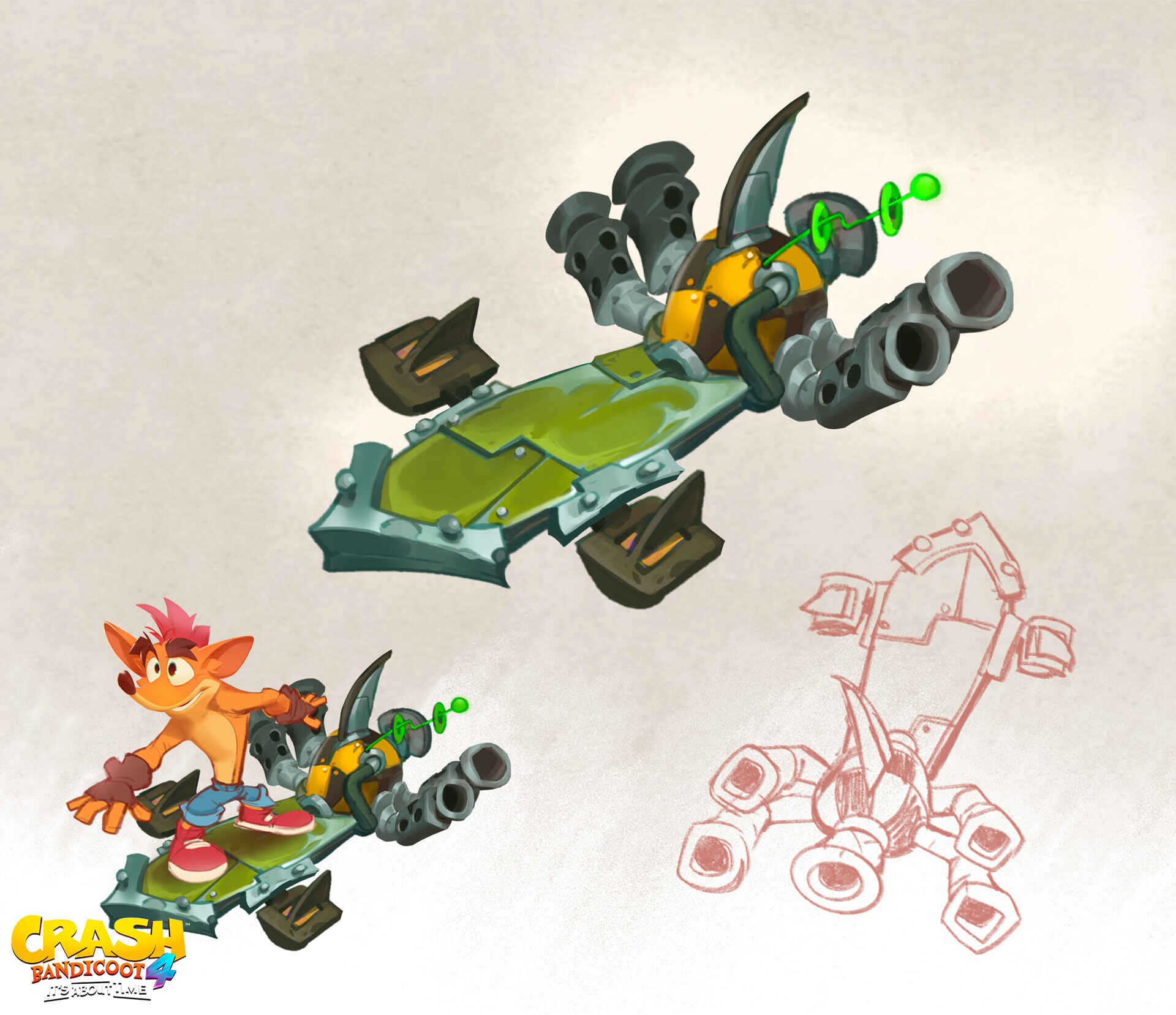 Crash bandicoot hoverboard 2025