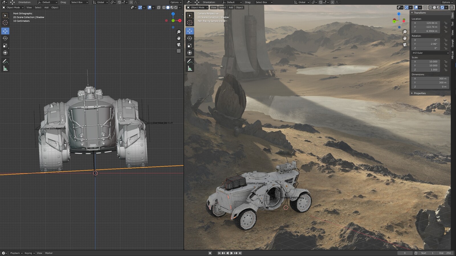 Compositing / Rendering in Blender