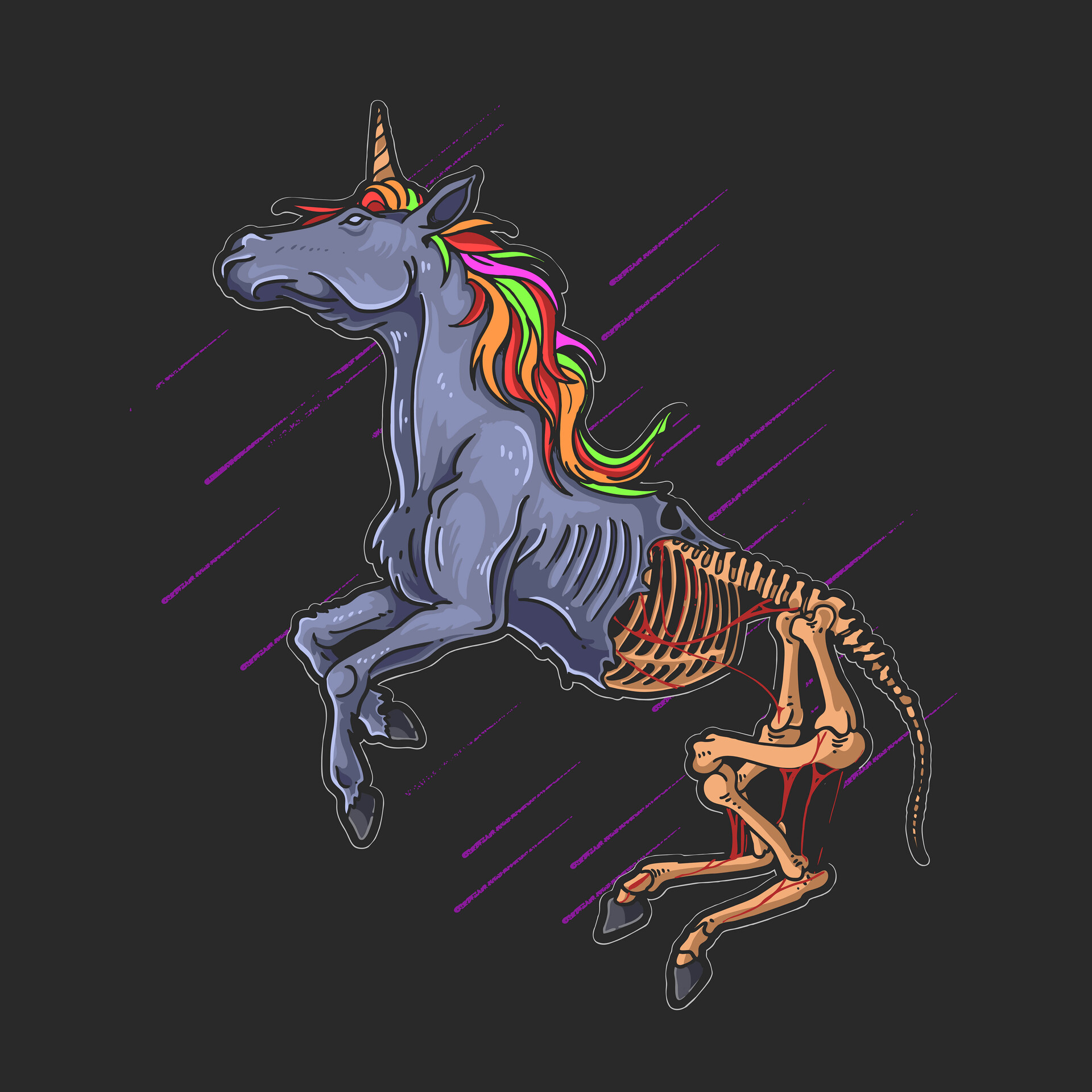 Zombi Unicorn Boobs