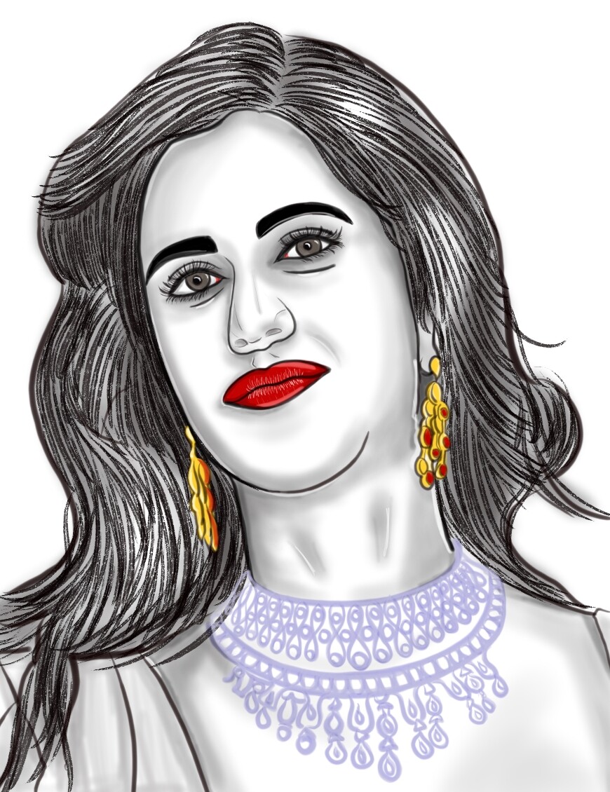 Sketch Of Bollywood Actress Kajol - Desi Painters
