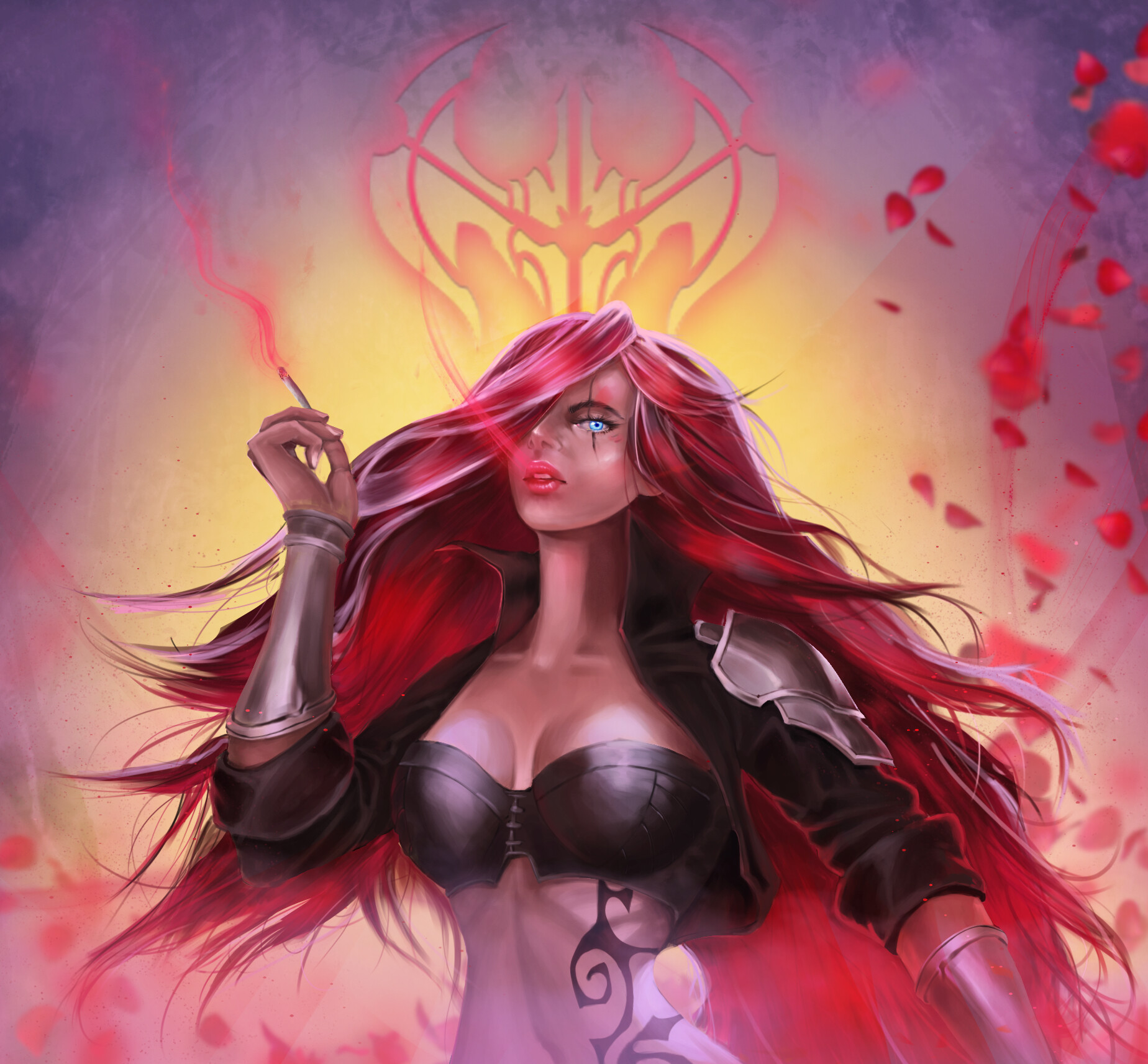 ArtStation - Katarina Lame blade - League of Legends Fan art, image size:1848x1712
