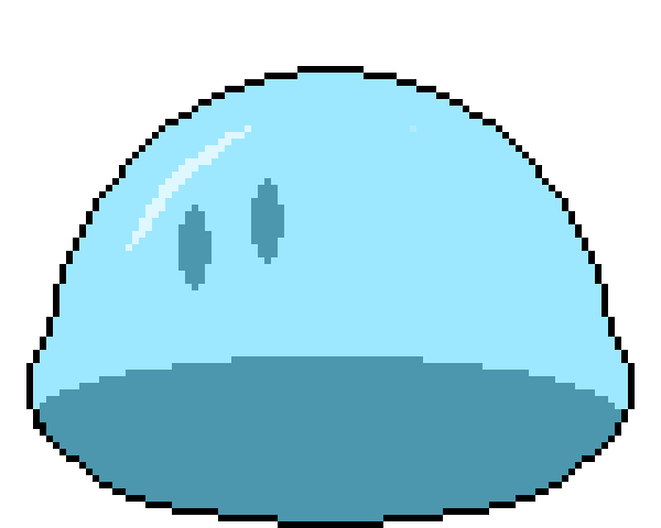 Slime boss death animation (Sorry about the white artifacts; there's some transparent pixels Artstation doesn't like)