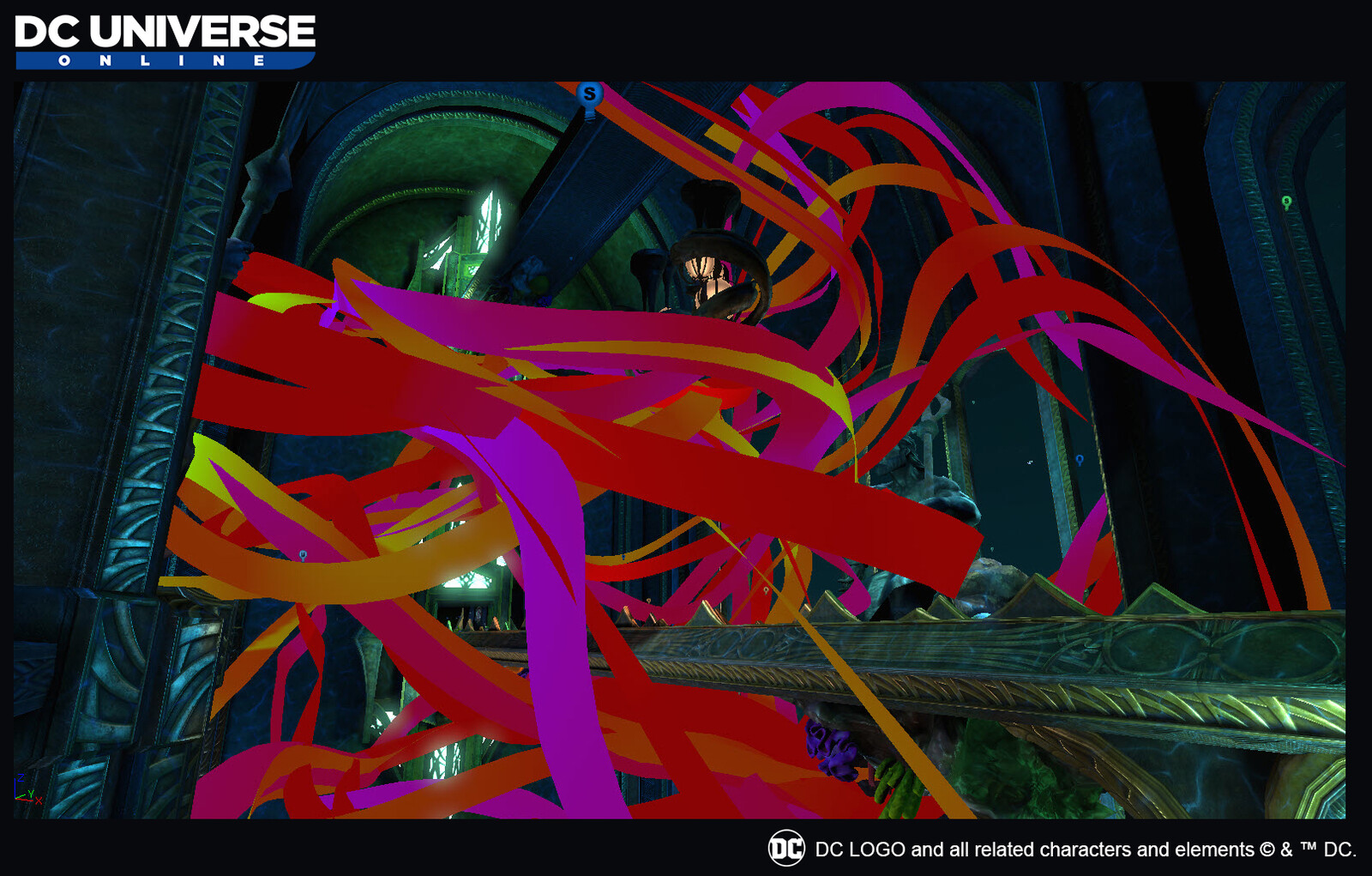 paths for the fish school material to animate on