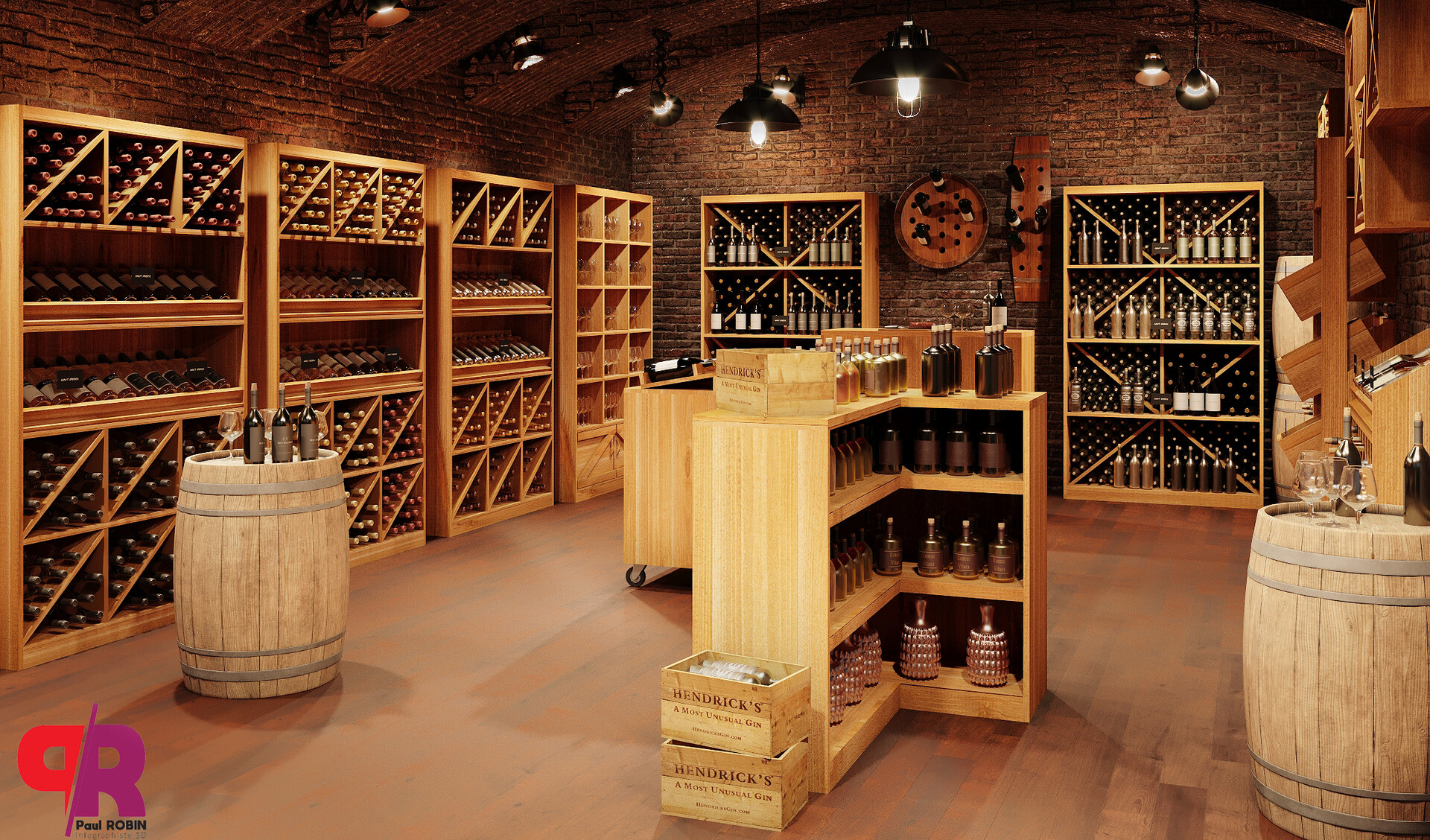 ArtStation Wine Store Tradis DESIGN