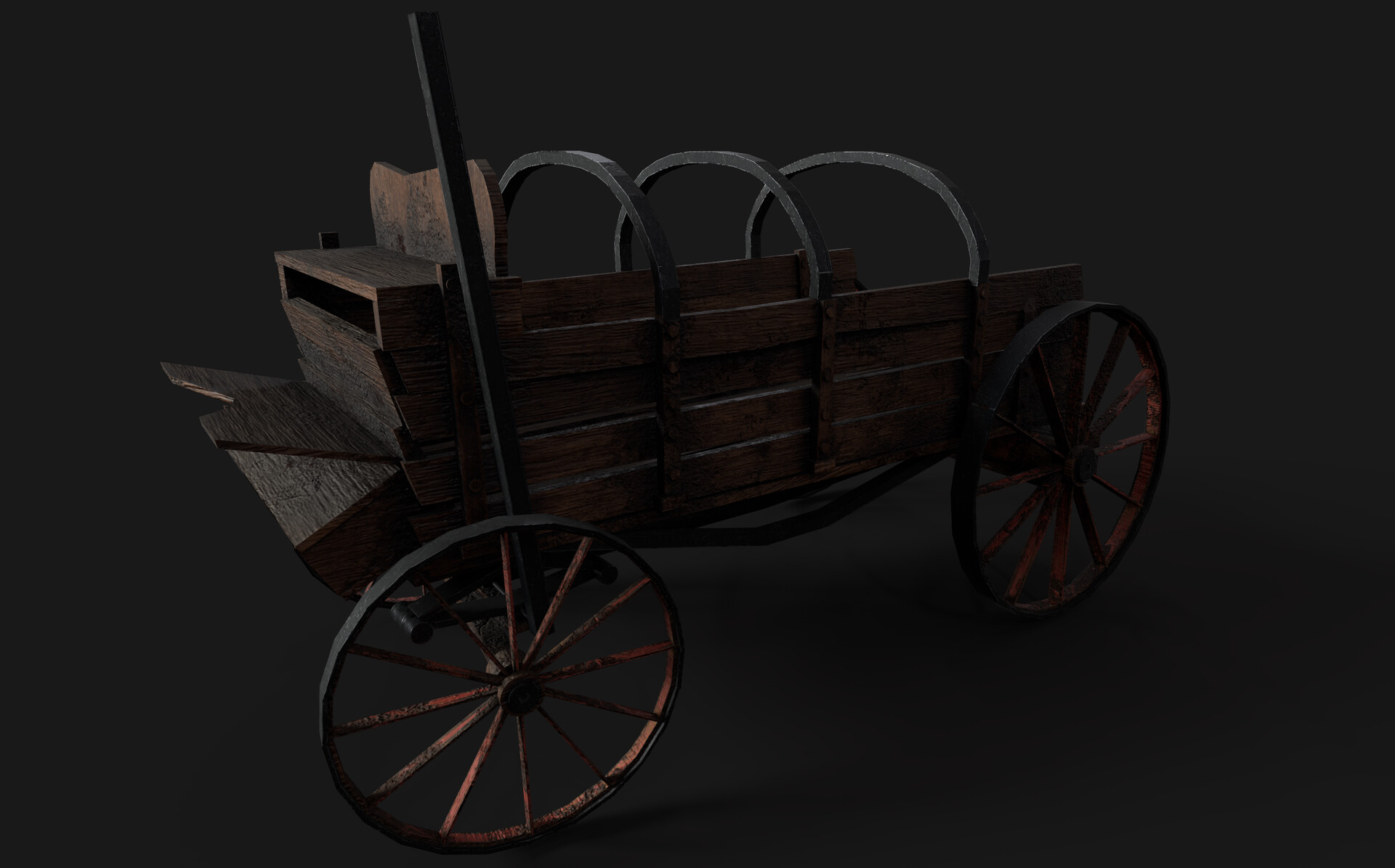 ArtStation Wooden cart