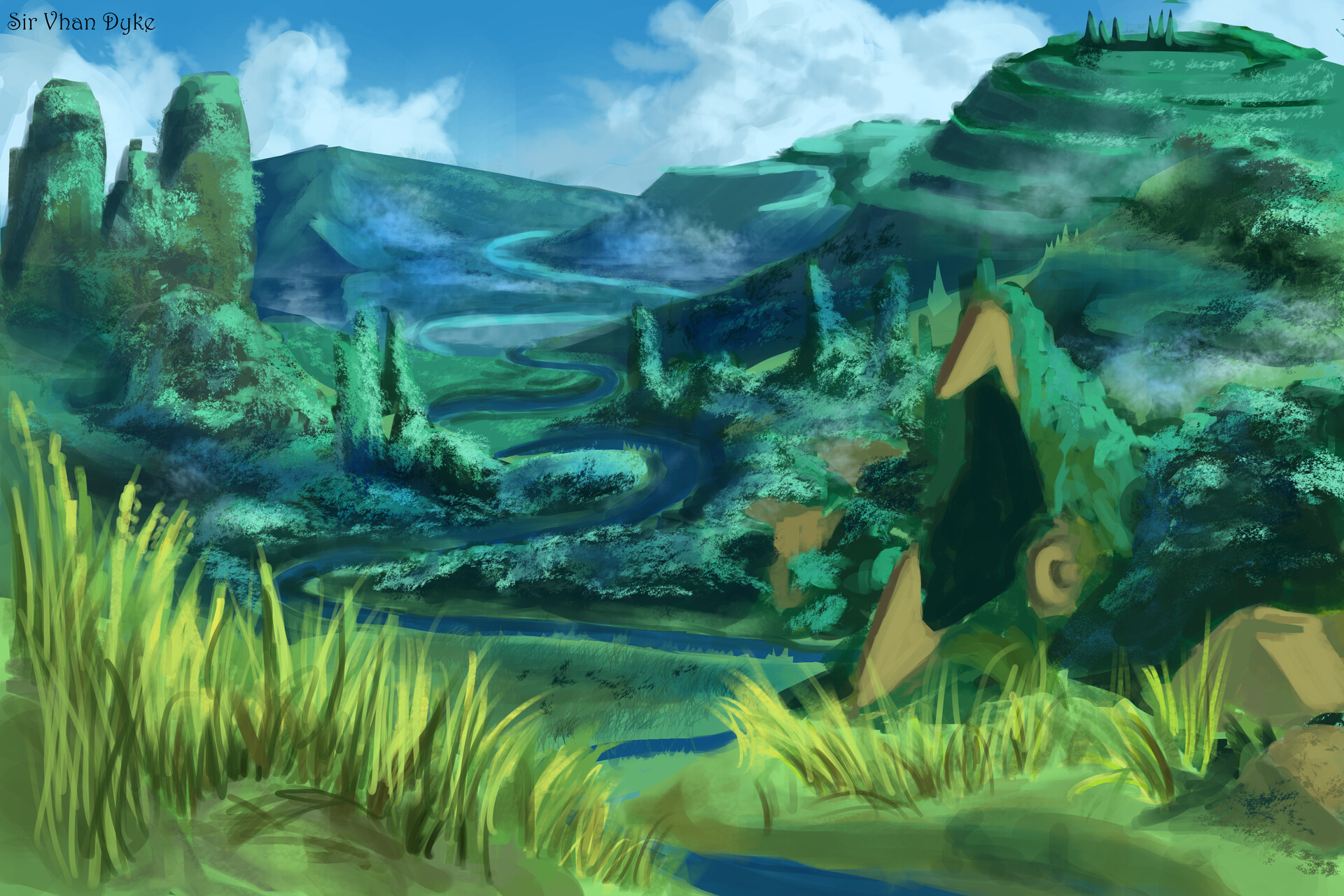 ArtStation The Hillside