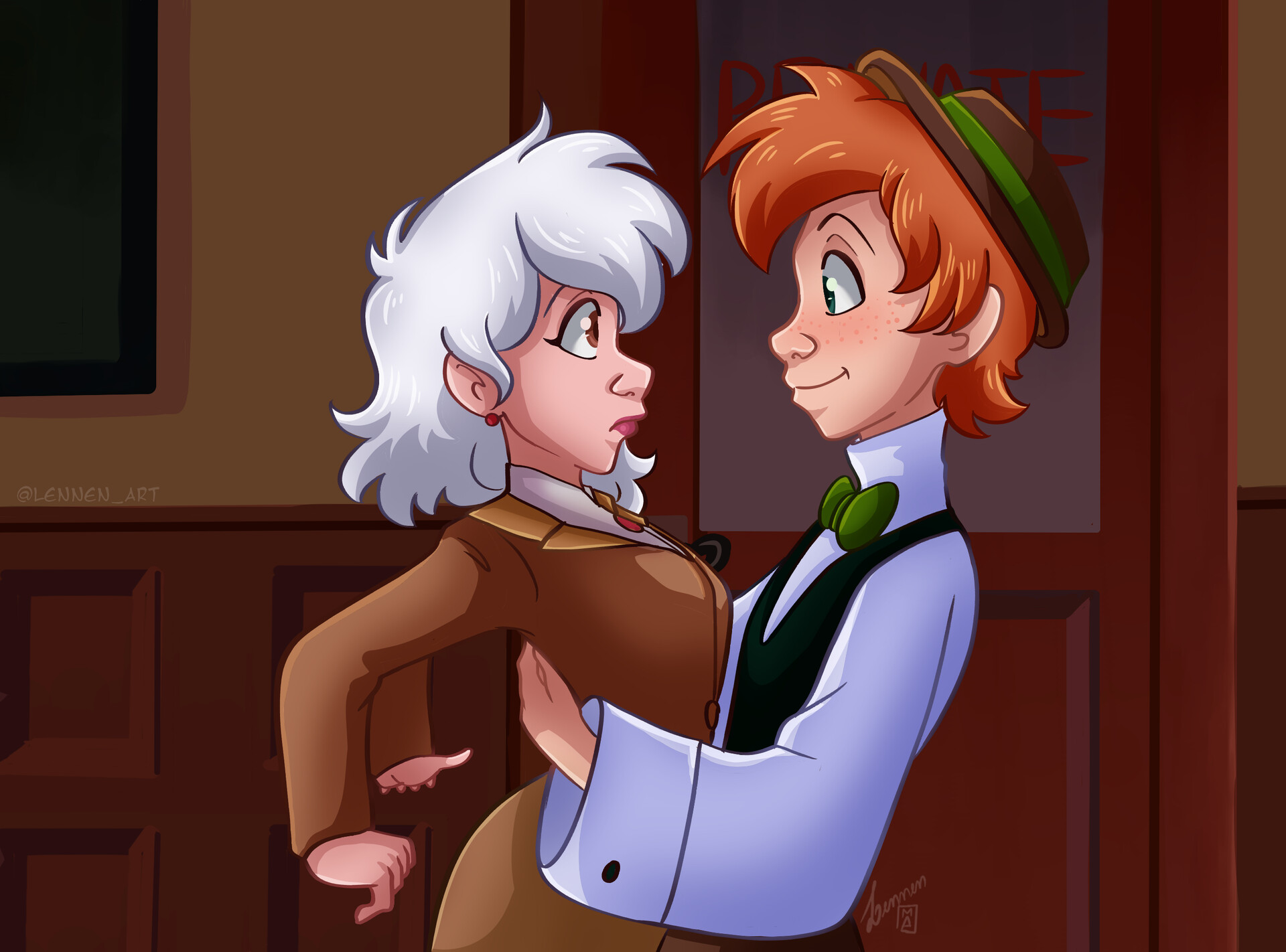 Lennen Art Danny and Sawyer Redraw (Cats don't dance)