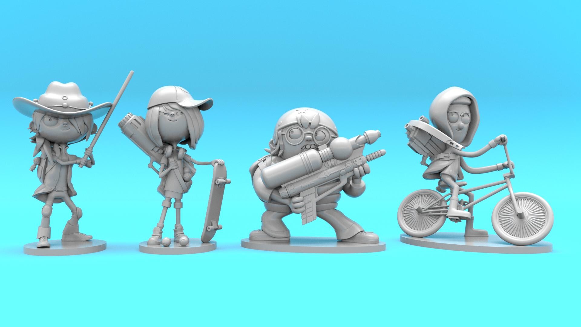 ArtStation - Zombie Kidz Evolution: Printable 3D figures
