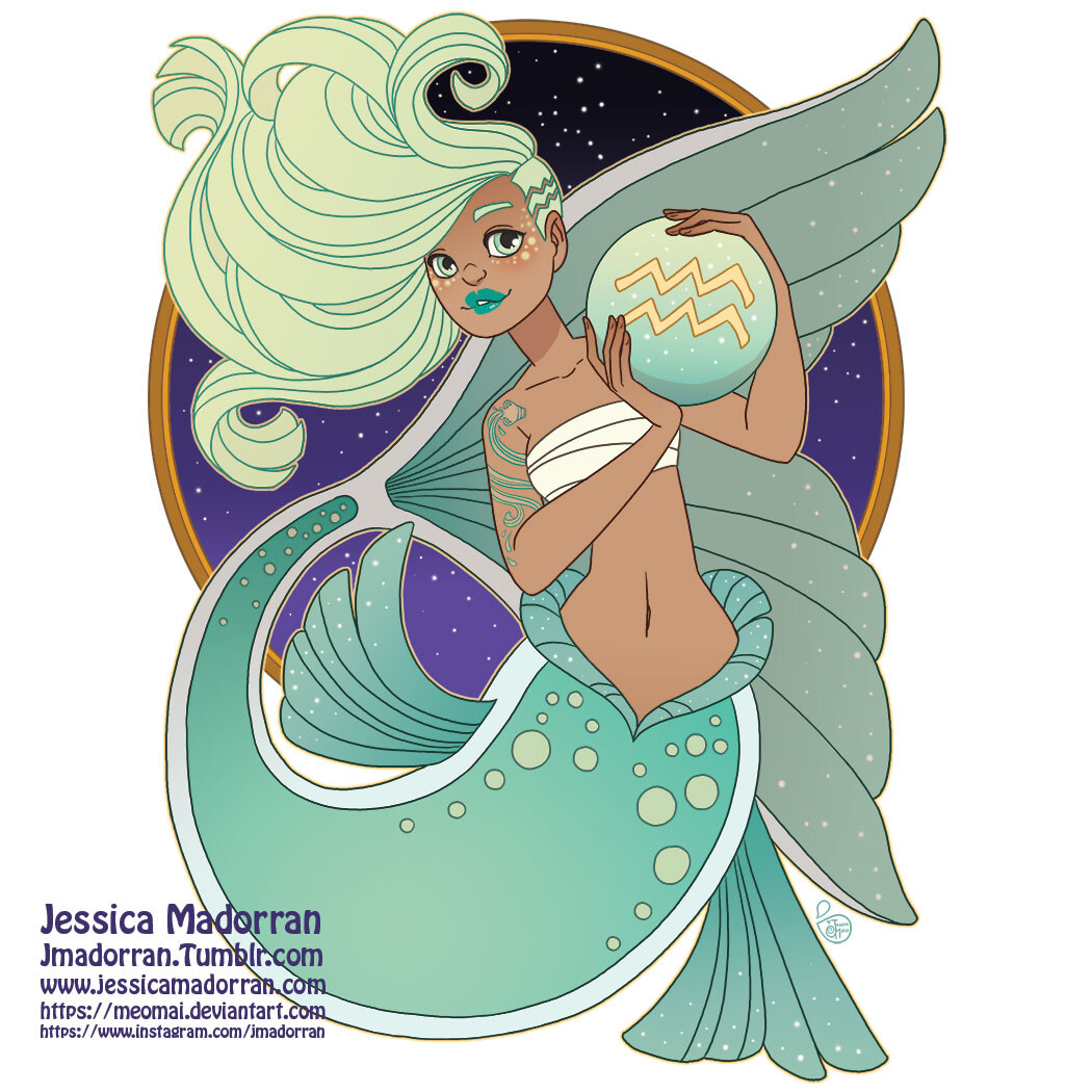 Patreon - May 2021  - Zodiac Mermaid- Aquarius  