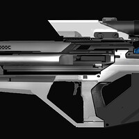 Artstation 3d Concept Sci Fi Gun 1 Oleg Ovigon