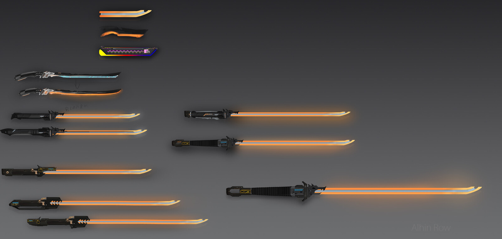 More edgy cyberpunk katanas designs based on RAM sticks