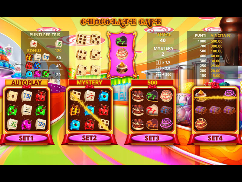 ArtStation Chocolate Cafe slot Main UI Design