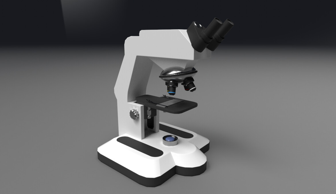 ArtStation Microscope Game Asset