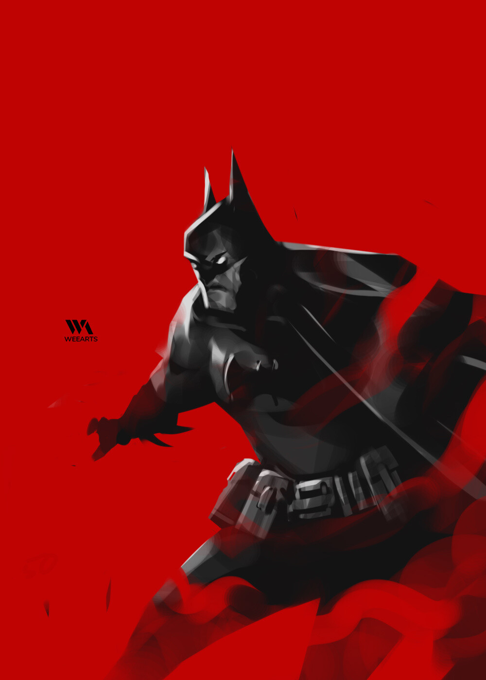 ArtStation - Batman - RED background series
