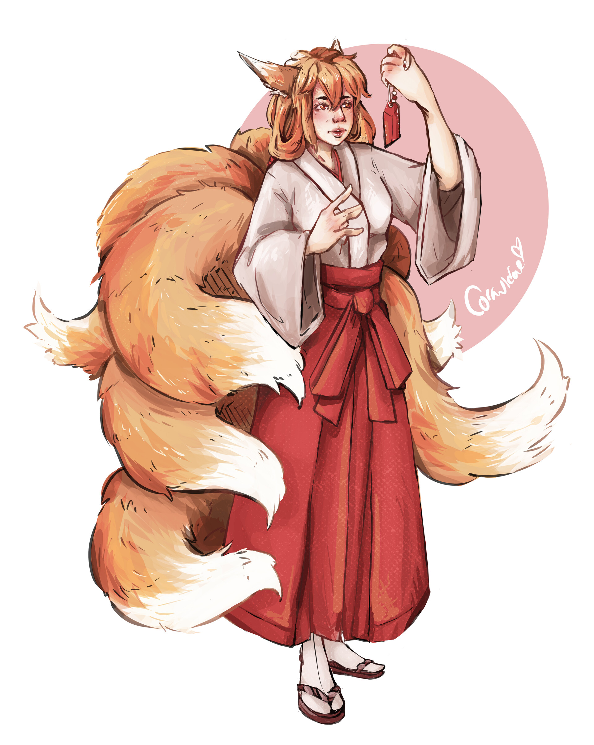 ArtStation - Kitsune Miko