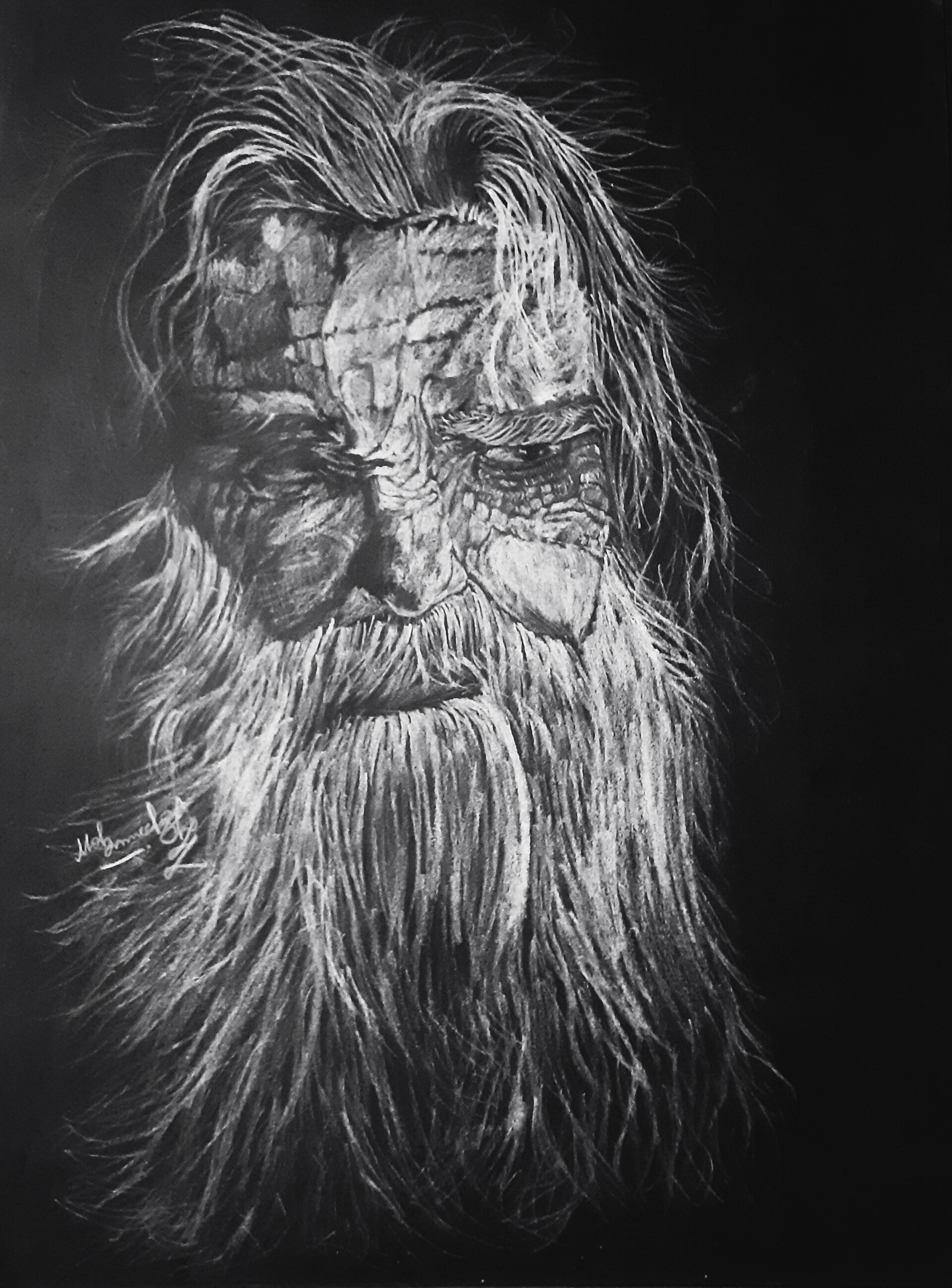 ArtStation - White Charcoal Drawing
