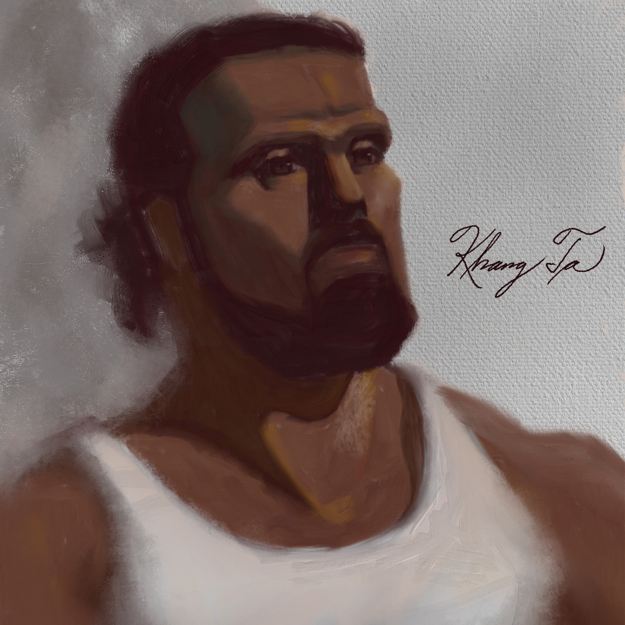 Step 02 - Oil-panted in Fresco