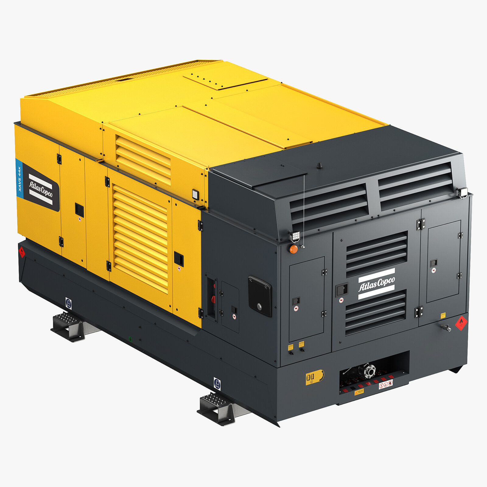 Atlas Copco Large Portable Diesel Air Compressor; XAVS / XATS-528-SD