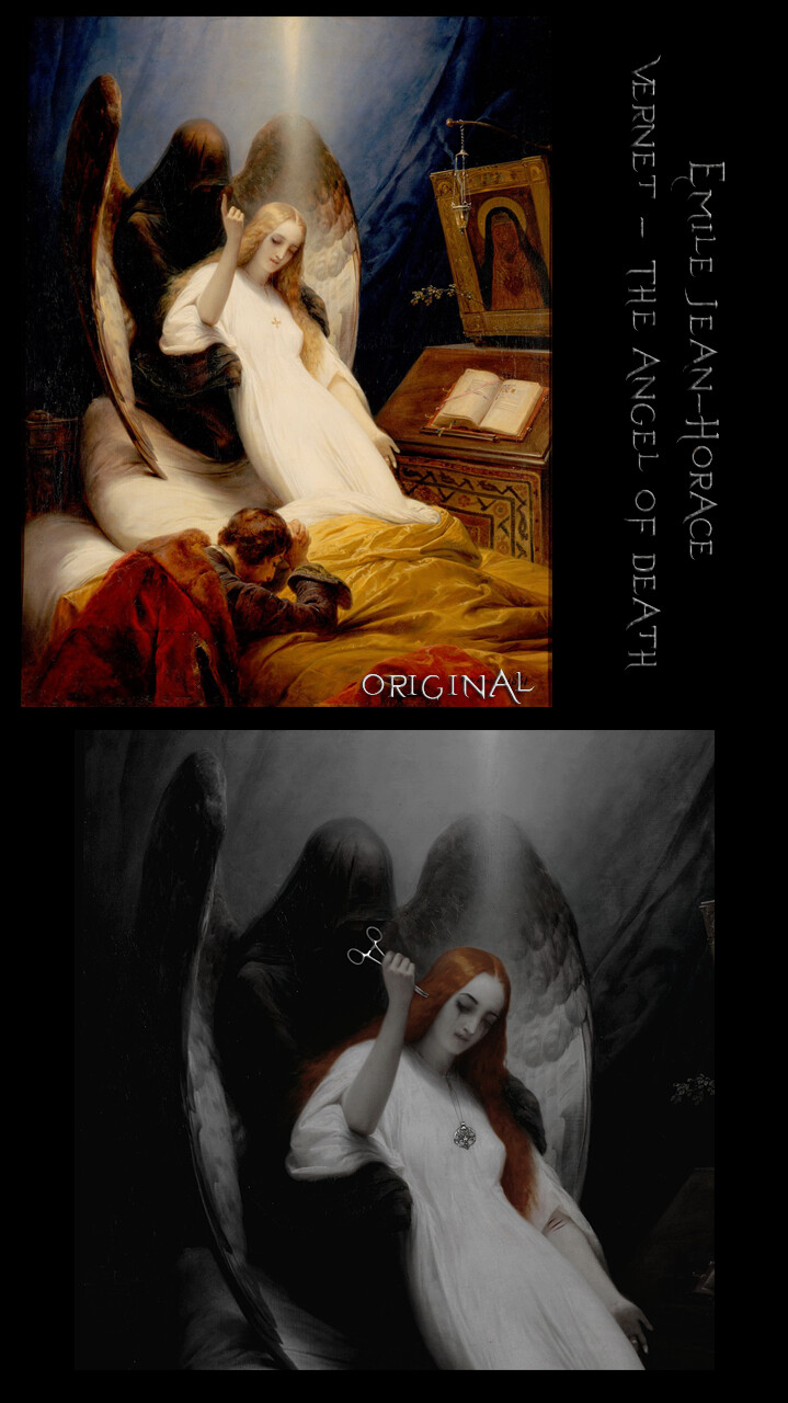 The Angel of Death by Émile Jean-Horace Vernet