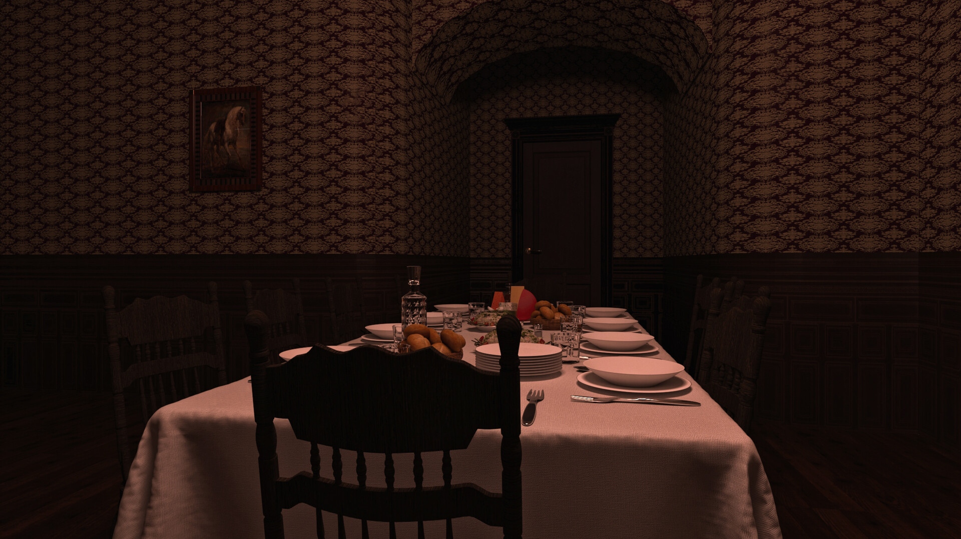 ArtStation - The Godfather Scene
