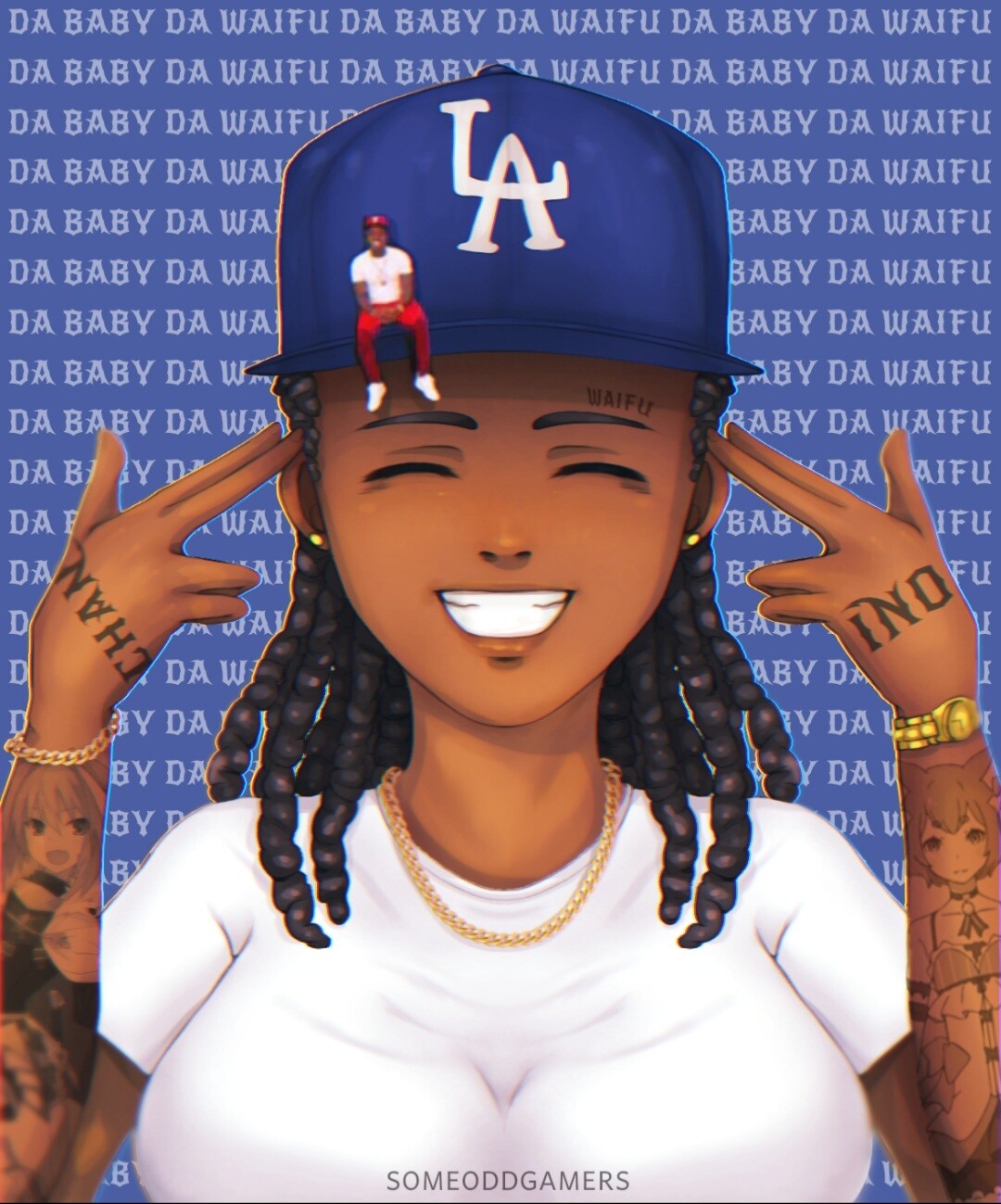 DaBaby Speed Art | Rapper art, Swag cartoon, Hip hop artwork