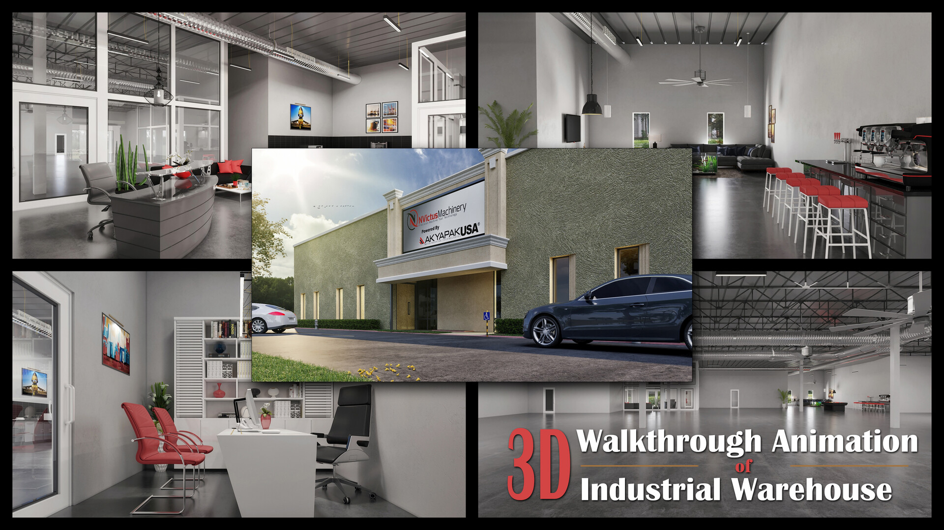Yantram Architectural Design Studio - 3D Walkthrough Animation Of  Industrial Warehouse Office 3D Interior Rendering Services, Dallas, USA