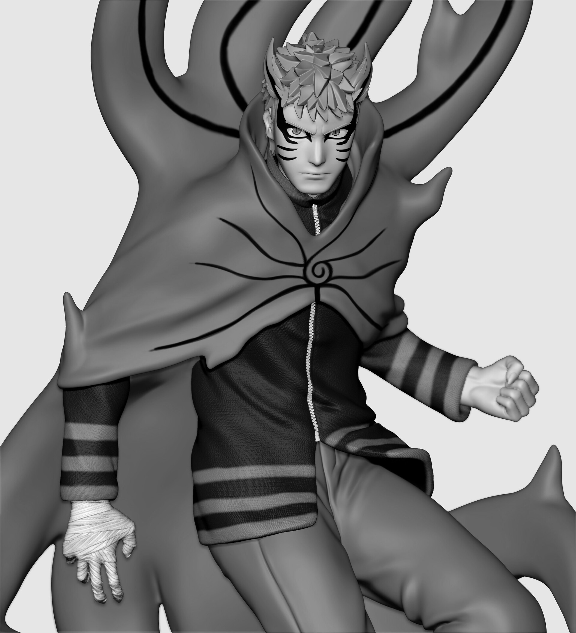 ArtStation - Naruto Uzumaki Baryon mode statue