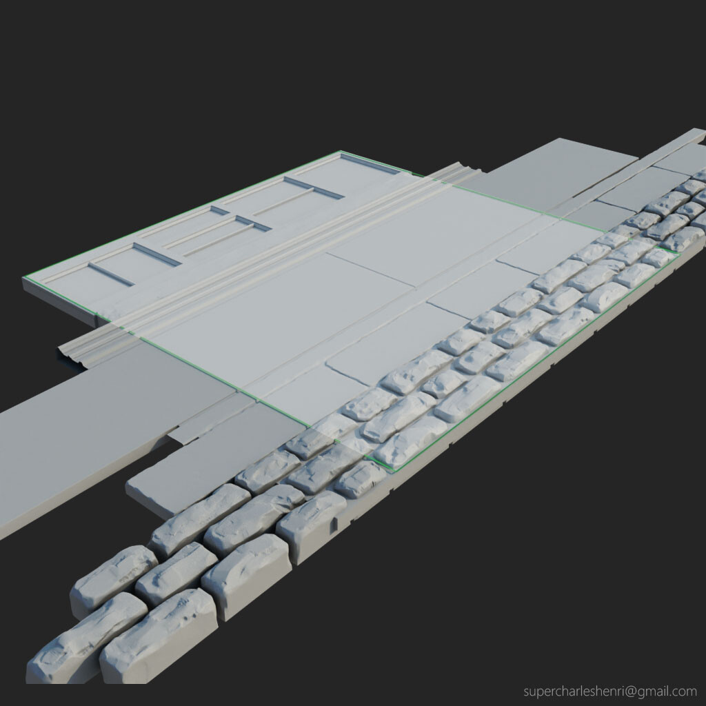 Trim sheet high-resolution mesh