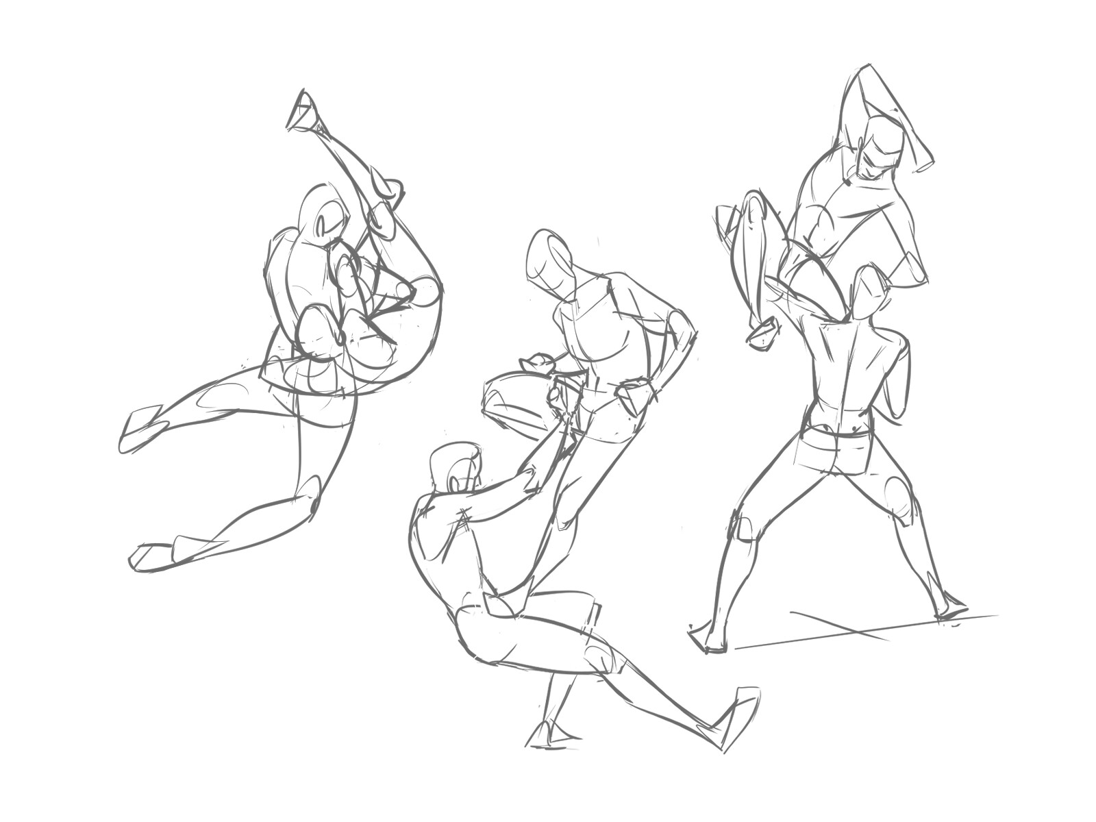 ArtStation - pose sketches