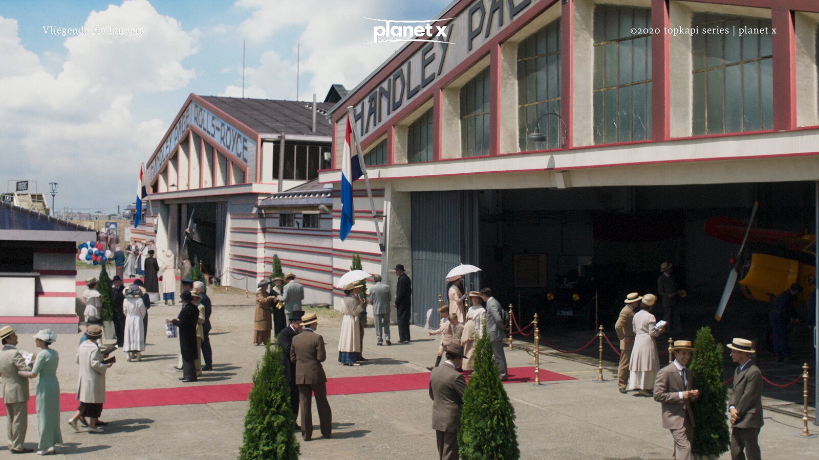 This is the a scene from the ELTA , worlds first airshow. I modeled  the  buildings you can see in this scene except for the interior. 
