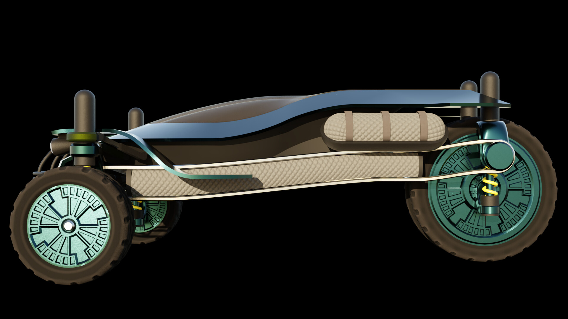 3 wheel top buggy car
