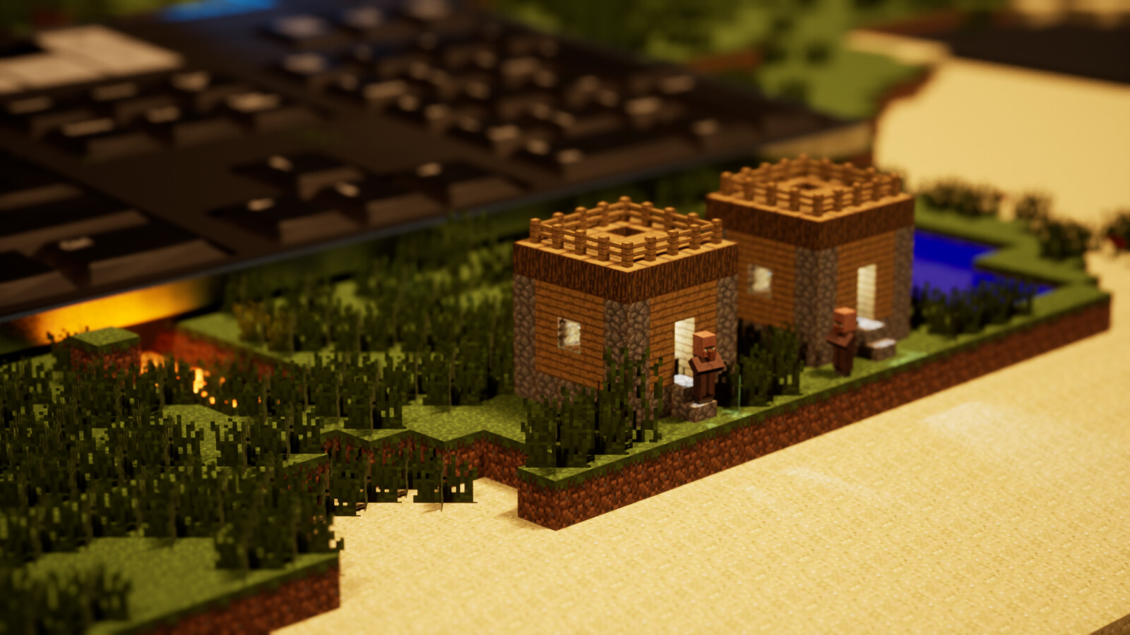 A small village before the keyboard
