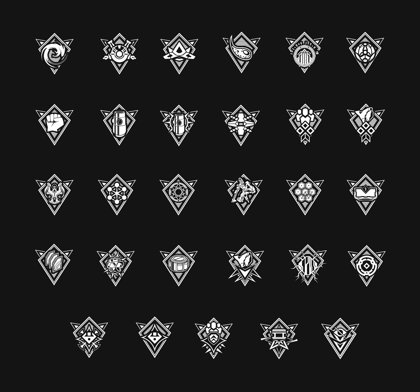 ArtStation - Warframe Nightwave Challenge Icons