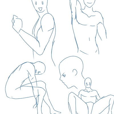 Sketches 17.01.2017 - Random poses by YumeDreams on DeviantArt
