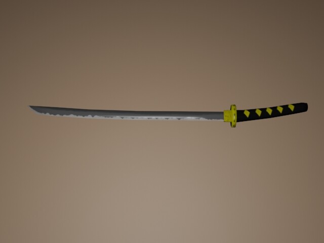Artstation Katana 3d Model With Texture
