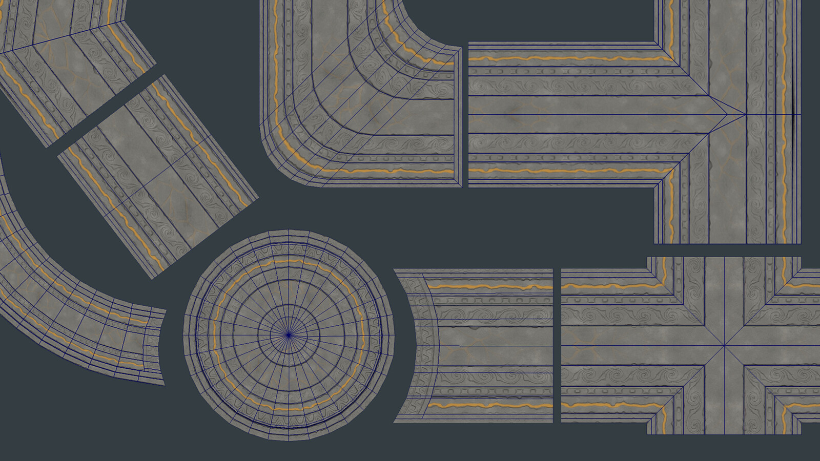 Modular floor pieces