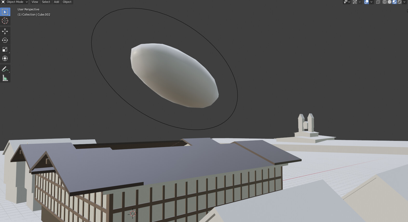 Decided upon angle in Blender