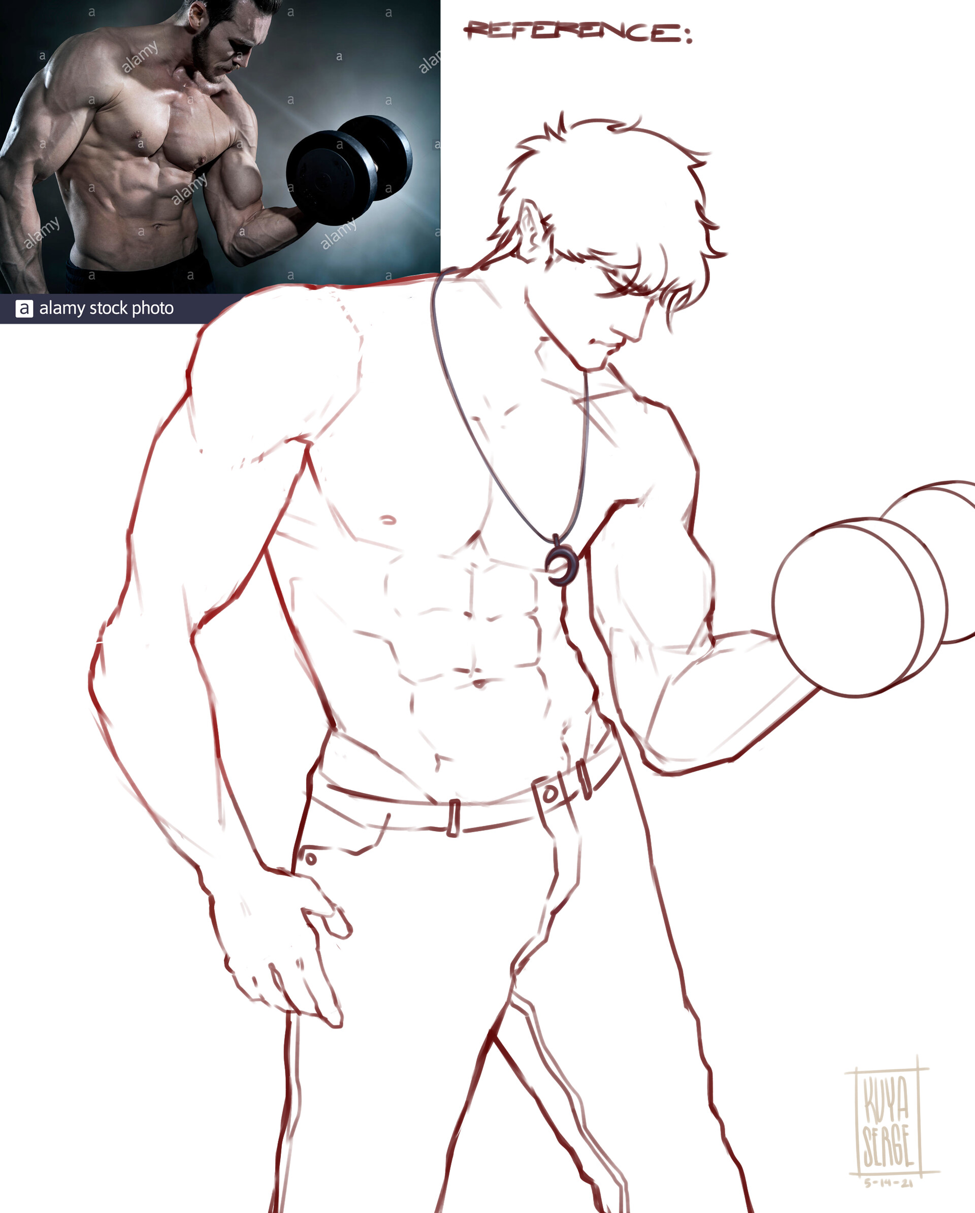 Aokaga By Hydaria - Anime Muscle Man Drawing Transparent PNG - 1024x1440 -  Free Download on NicePNG