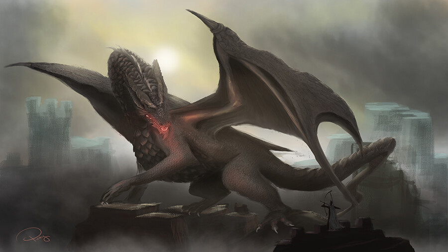 ArtStation - Fanart - Fatalis from Monster Hunter