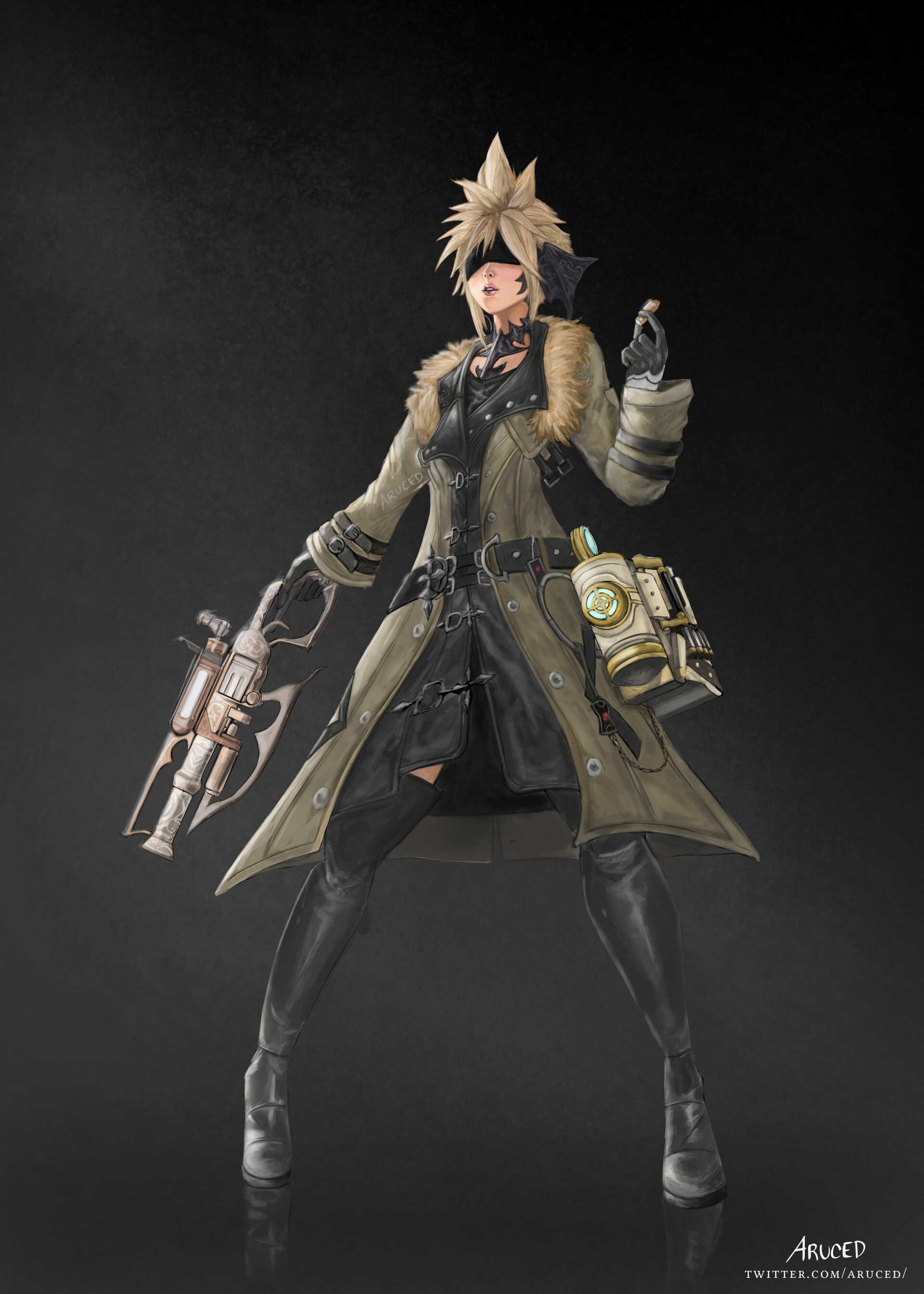 ArtStation Au Ra Machinist