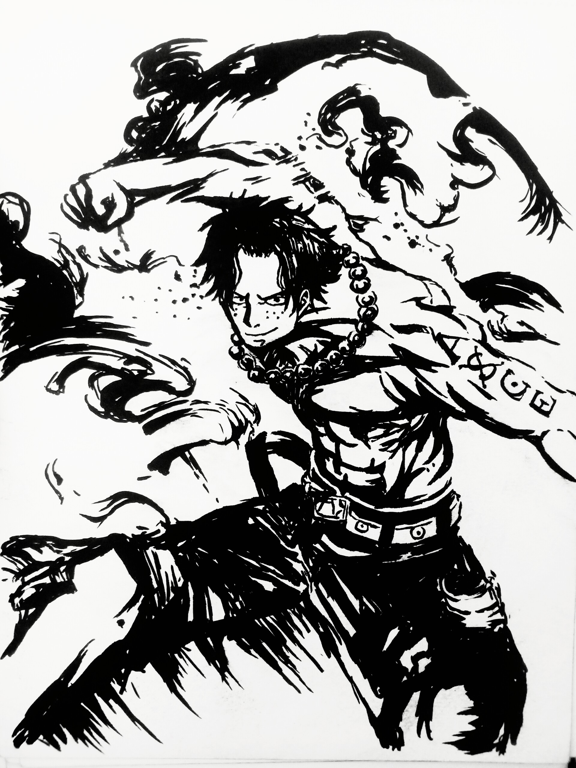 Artstation Portcas D Asce Inkart One Piece