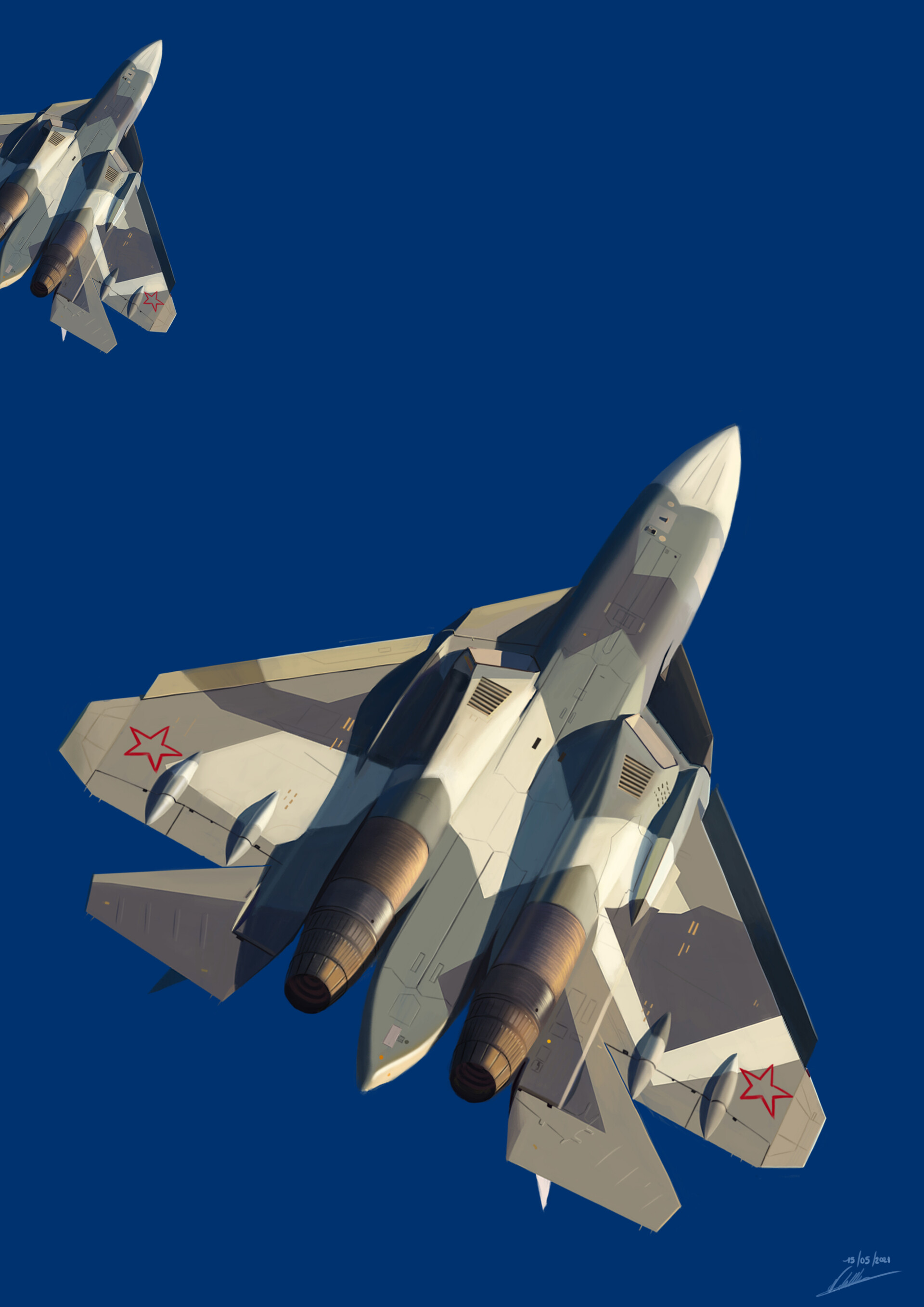 ArtStation - Su-57 'Felon'