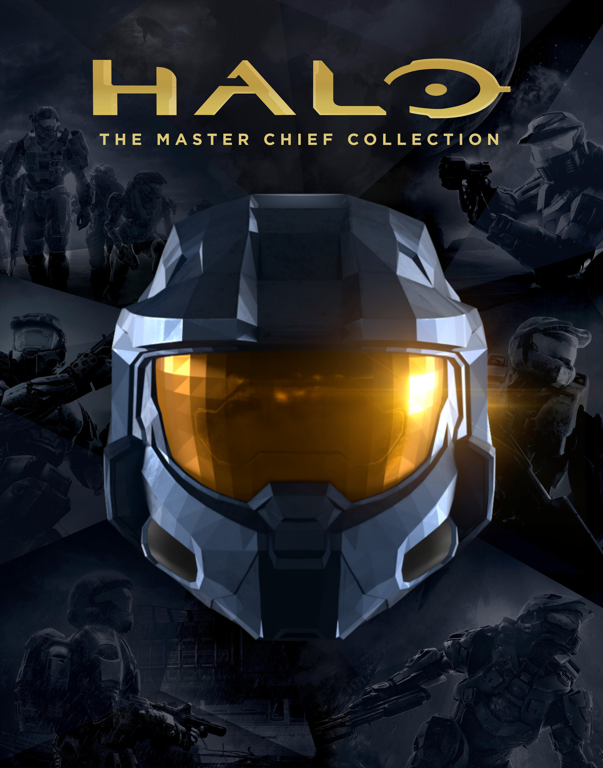 ArtStation - MCC box art with Infinite Chief Helmet
