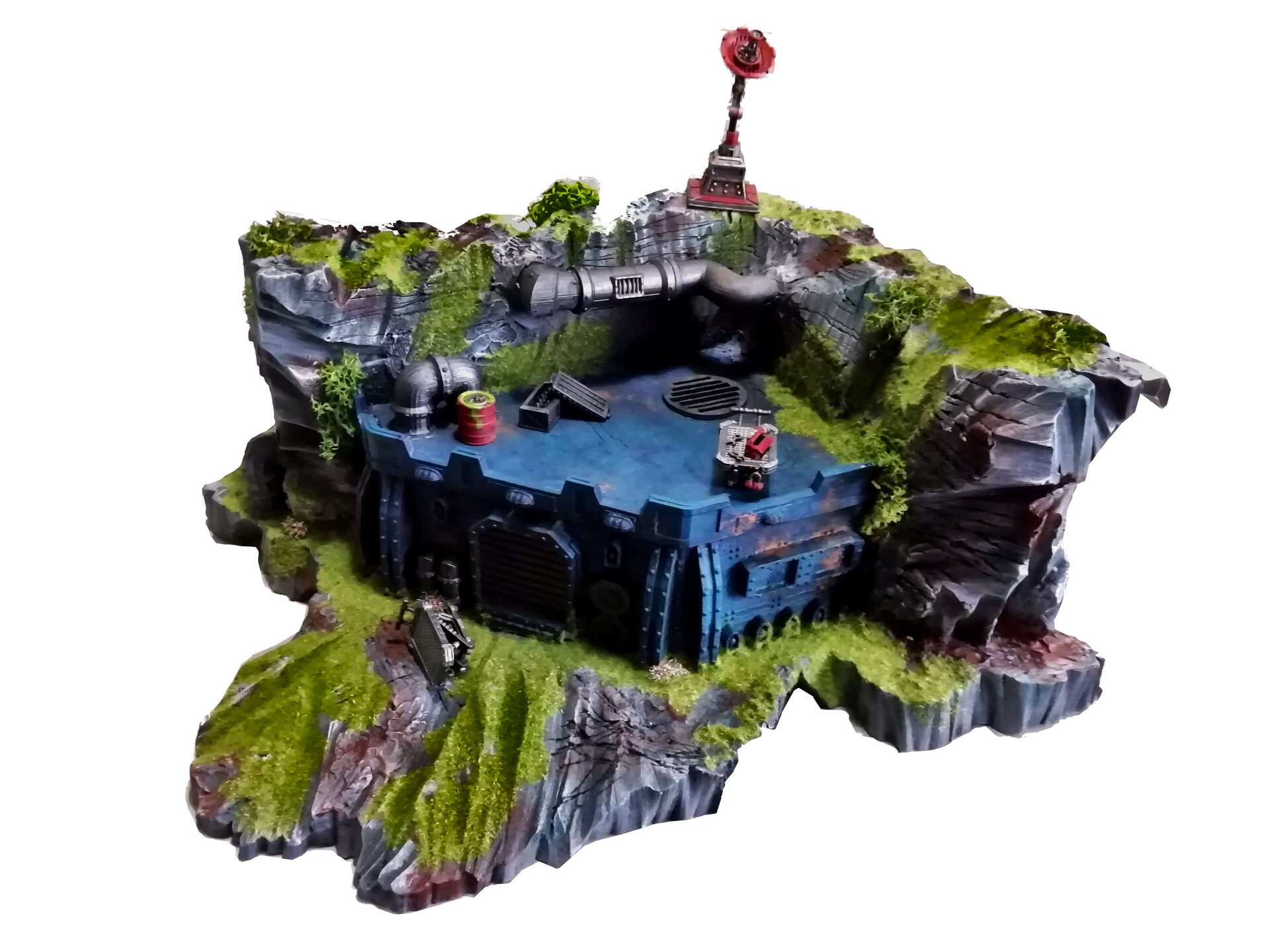 ArtStation - 40k themed imperial cliff side bunker for wargames ...
