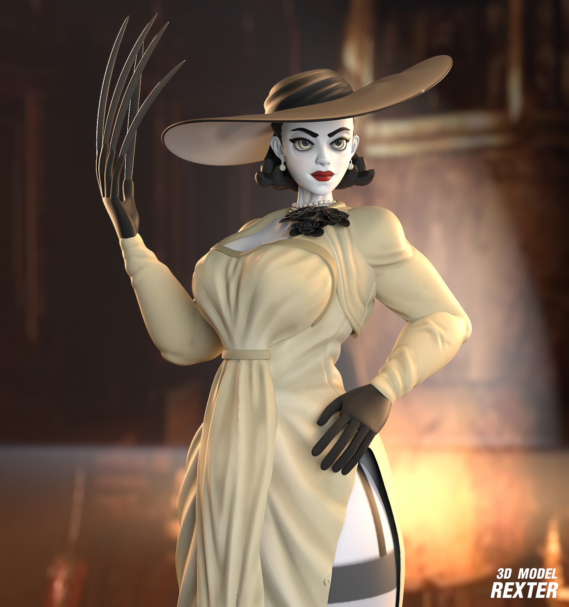 21+ Lady Dimitrescu Fan Art KeishaFillie